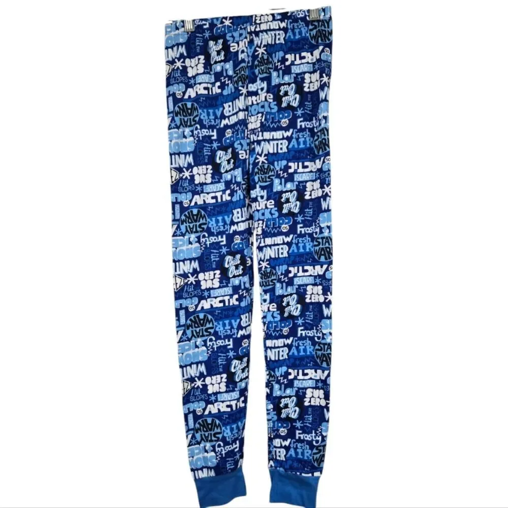Children's Place NWOT Boys Soft Sleep Pants Blue Jogger Lounge Pajama Bottoms 12